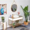 Industrial-Style Bathroom Vanity Cabinet with Sink, Faucet, Drain, and Mirror, 50 x view 2