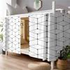 Treer Bunk Bed Curtain, Blackout Bed Canopy, Geometric Pattern, 1.2 m x 2 m (2 Pieces) view 1