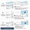 Treer Bunk Bed Curtain, Blackout Bed Canopy, Geometric Pattern, 1.2 m x 2 m (2 Pieces) view 4