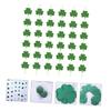 Parliky 36-Piece St. Patrick's Day Glittery Green Clover Hanging Decorations view 2