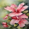 Flower Diamond Painting Kit, 5D Full Drill, 20 x 30 cm view 1