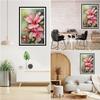 Flower Diamond Painting Kit, 5D Full Drill, 20 x 30 cm view 3