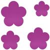 Purple Felt Flower Coaster V2 – Décor & Crafts, 3–60 cm view 2