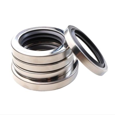 1-Piece Stainless Steel PTFE Double-Lip Shaft Seal 28 × 40/47 × 7 mm for Rotary Screw Air Compressors