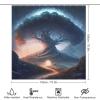 PAZZK Magical Tree Landscape Shower Curtain, 72 x 72 in view 3