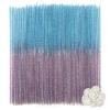TOAOB 100-Pack Craft Pipe Cleaners, Glitter Blue Gradient view 1