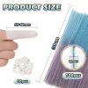 TOAOB 100-Pack Craft Pipe Cleaners, Glitter Blue Gradient view 2