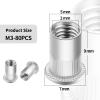 M3 Stainless Steel Rivet Nuts, 80-Piece Set view 2