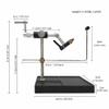 LeTkingok Universal Fly-Tying Vise Base, 360° Rotating Fly-Tying Tool, Bobbin Thread Holder view 2