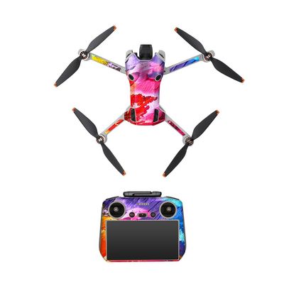 Kexpery Personalized DIY Stickers with Ventilation-Slot Protection for DJI Mini 4 Pro (RC-N2/RC 2)