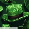 VAPOKF Round Saint Patrick’s Green Hat Rug, 70 cm view 3