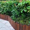 5-Piece Wooden Garden Fence, Interlocking Edging, 16.4 ft L x 23.6 in H view 2