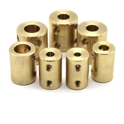 2-Piece Brass Rigid Motor Shaft Coupling, 3.17 mm–3.17 mm