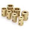 2-Piece Brass Rigid Motor Shaft Coupling, 3.17 mm–3.17 mm view 3