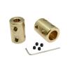 2-Piece Brass Rigid Motor Shaft Coupling, 3.17 mm–3.17 mm view 4