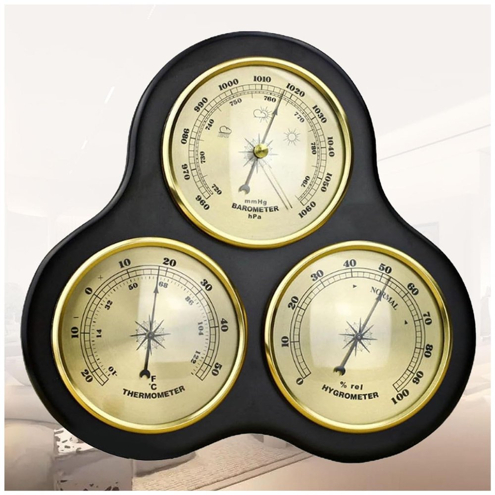 Kngiybo 3-in-1 Weather Station: Barometer, Thermometer and Hygrometer