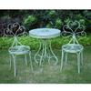 3-Piece Cast Aluminum Patio Bistro Set with Coffee Table and Chairs view 1