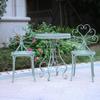 3-Piece Cast Aluminum Patio Bistro Set with Coffee Table and Chairs view 3