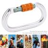 ANKROYU Carabiner Hook with Carabiner Hook, Oval Aluminum Alloy Carabiner, Sturdy Carabiner for Climbing view 2