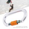 ANKROYU Carabiner Hook with Carabiner Hook, Oval Aluminum Alloy Carabiner, Sturdy Carabiner for Climbing view 3
