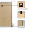 RahmenMax Skane Puzzle Frame 48.7 x 64.7 cm, Dark Walnut, White Backing, Anti-Glare Acrylic Glass view 2