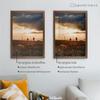 RahmenMax Skane Puzzle Frame 48.7 x 64.7 cm, Dark Walnut, White Backing, Anti-Glare Acrylic Glass view 3