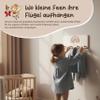Personalized Children's Wall Coat Rack with Name, 4 Wooden Hooks, Rainbow, 40 x 20 cm view 2