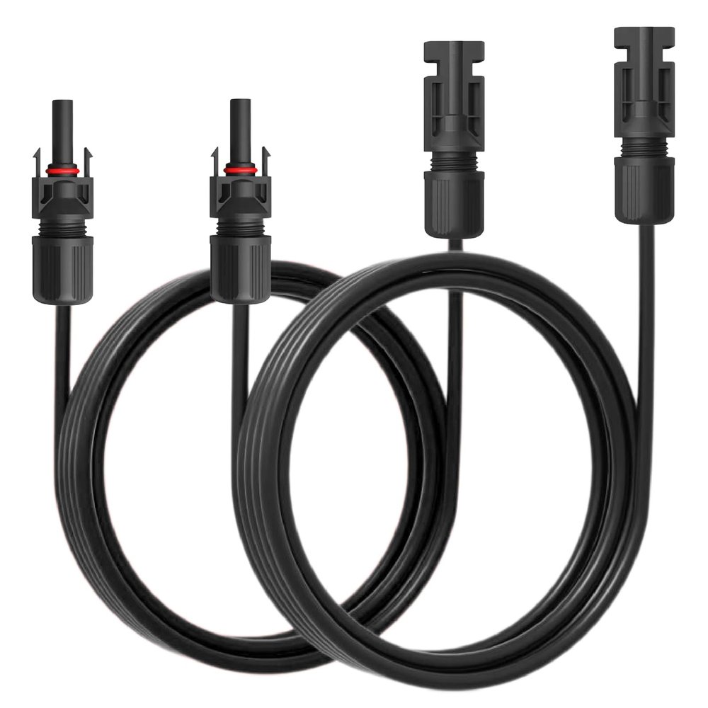 NAUCI Solar Extension Cable for Panels, 2 x 10 m, 4 mm
