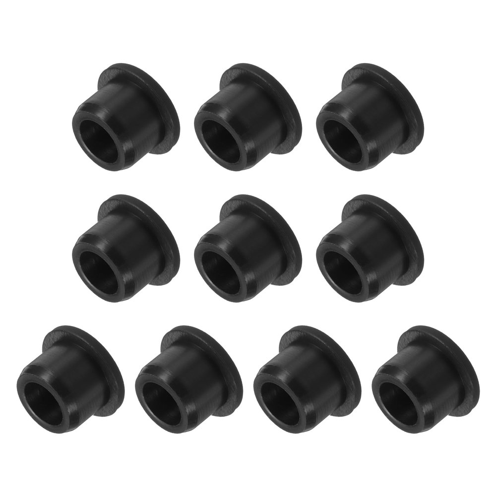 sourcing map Silicone Stoppers, 14 mm, Black, 10-Pack