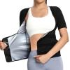 Women's Sauna Vest, Sweat Waist Trainer, Compression Shaping Top, XL, Silver view 1