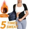 Women's Sauna Vest, Sweat Waist Trainer, Compression Shaping Top, XL, Silver view 2