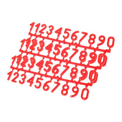 BCOATH Beehive Number Plates, 3–21 pcs, Plastic, Red