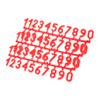 BCOATH Beehive Number Plates, 3–21 pcs, Plastic, Red view 1