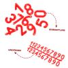 BCOATH Beehive Number Plates, 3–21 pcs, Plastic, Red view 3