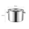 WJFLUCK Stainless Steel Stockpot with Lid, 14 L, 30 cm, Silver view 2