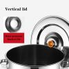 WJFLUCK Stainless Steel Stockpot with Lid, 14 L, 30 cm, Silver view 3