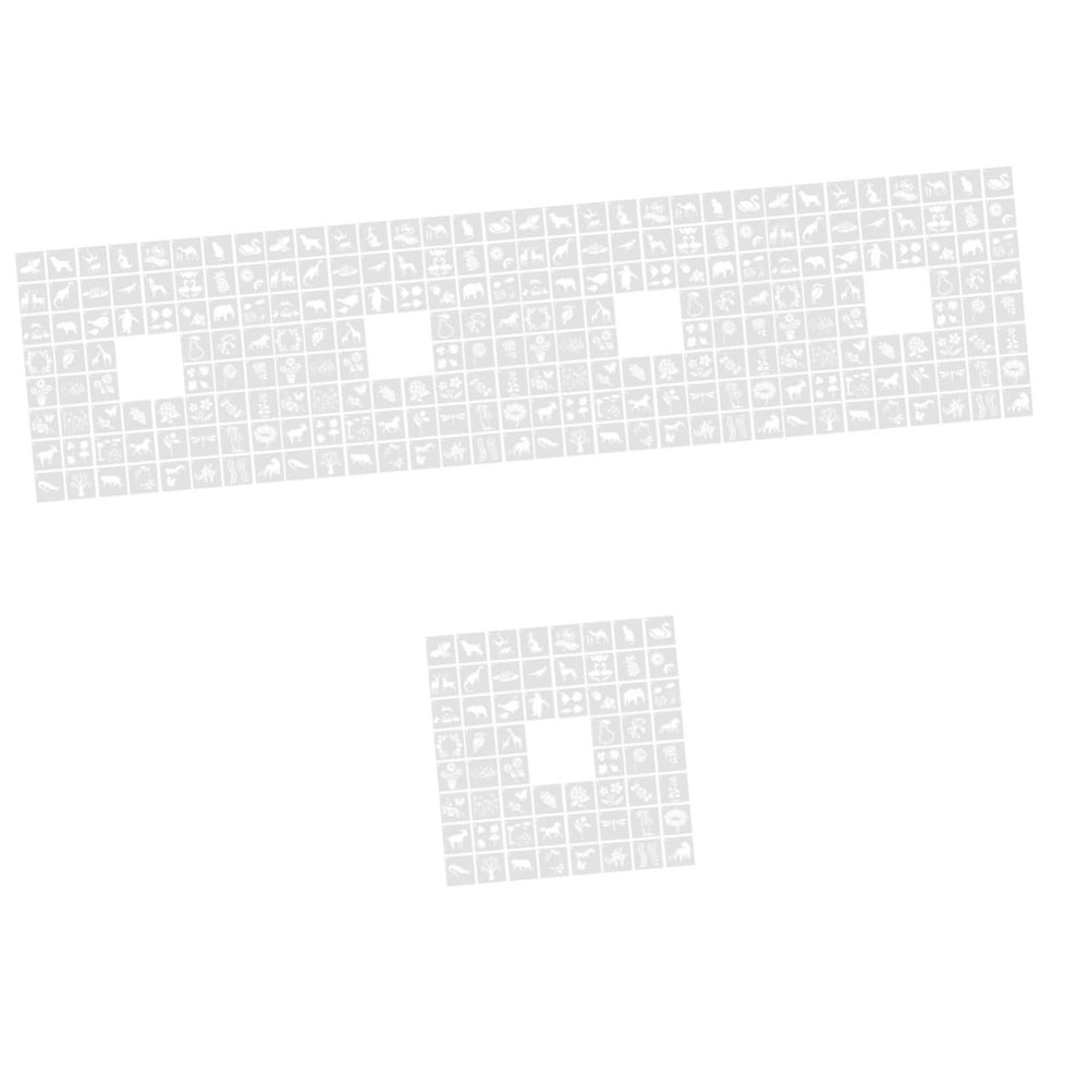VILLCASE 300-Piece Reusable Stencil Set for Wood Burning, Animals and Plants