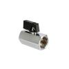 1-Piece PT1/8, 1/4, 3/8, 1/2 Mini Ball Valve Switch, Copper Ball Valve (Double Inner 4) view 1