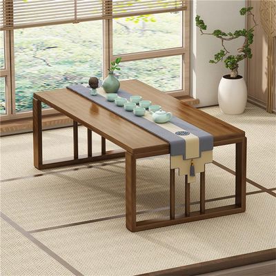 CAFIEDR 80 cm Folding Japanese-Style Tatami Tea Table