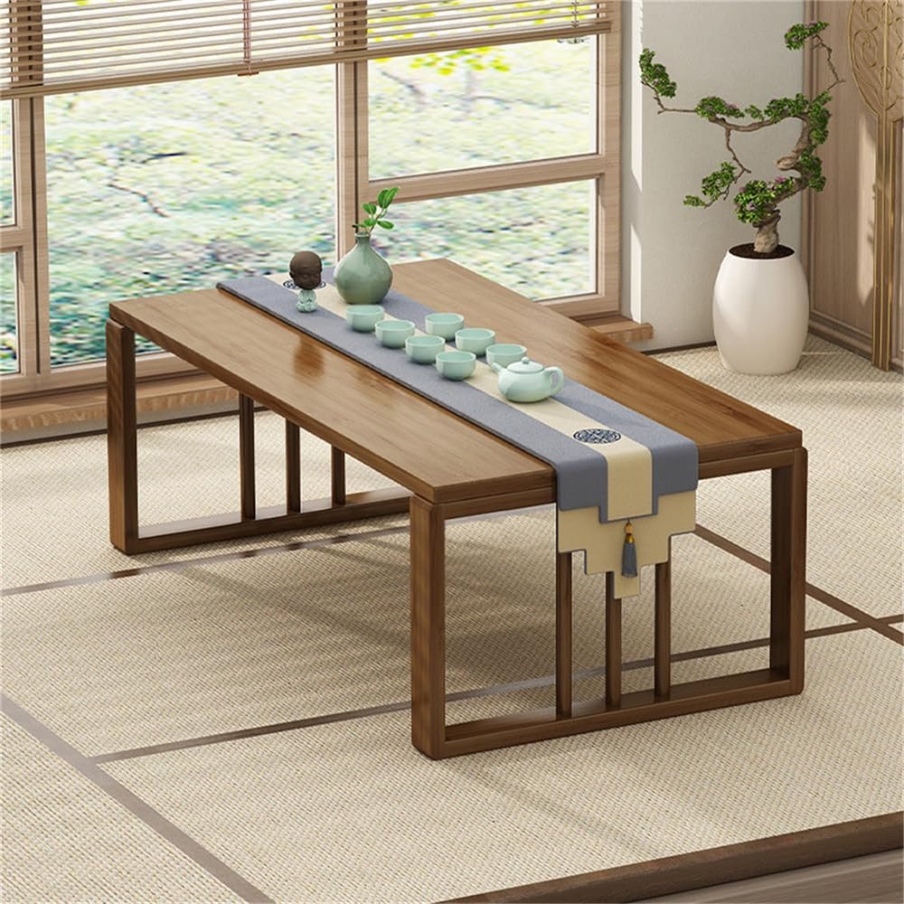 CAFIEDR 80 cm Folding Japanese-Style Tatami Tea Table