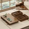 CAFIEDR 80 cm Folding Japanese-Style Tatami Tea Table view 4