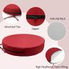 Heavyoff Set of 4 Waterproof Black Chair Cushions, 56 x 56 x 8 cm view 4