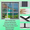 Magnetic Insect Screen for Windows, 70 x 150 cm, Black, Self-Closing, No-Drill Installation view 2