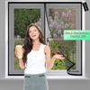 Magnetic Insect Screen for Windows, 70 x 150 cm, Black, Self-Closing, No-Drill Installation view 4