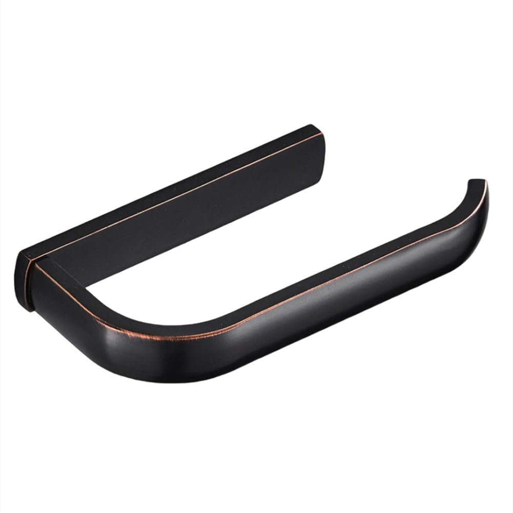 Black Brass Bathroom Hardware Set with Towel Rack and Accessories