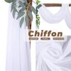 FANSU Wedding Arch Curtain, Chiffon Tulle Draping Backdrop for Wedding Ceremony, Birthday and Party Decor, 4.9 x 19.6 ft / 150 x 600 cm, Russet view 2