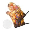 Iris Pattern Oven Mitts and Pot Holder Sets view 2