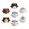 Mailbox Push-Button Lock, 20/26 mm, RV Camper Boat Drawer Cabinet Latch, Small Brown Nickel view 3