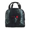 WURTON Hacker Era Print Reusable Insulated Lunch Bag for Women and Men view 3