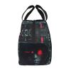 WURTON Hacker Era Print Reusable Insulated Lunch Bag for Women and Men view 4